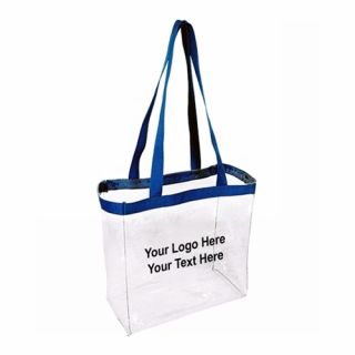 Logo Clear Open Tote Bags